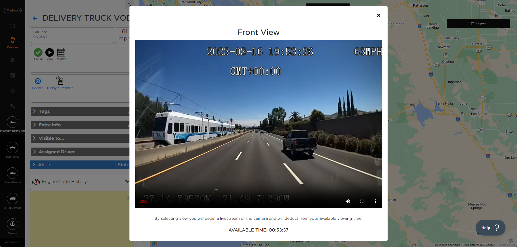 Live View Dash Camera + AI| MasTrack